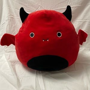 Dante The Demon 16” Squishmallow RARE 2021 Halloween EUC devil bat